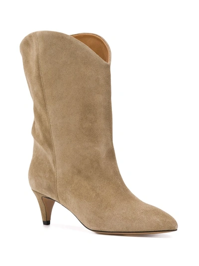 Shop Isabel Marant Cowboy Boots In Brown