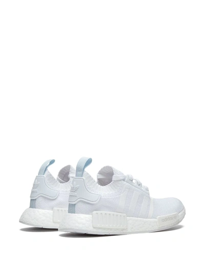 Shop Adidas Originals Nmd_r1 Primeknit Sneakers In White