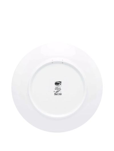 Fornasetti Face Print Plate In Black