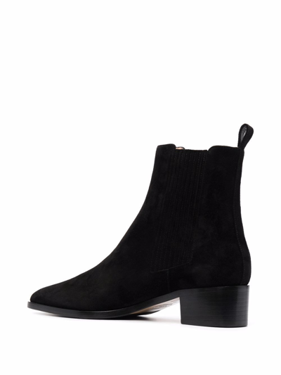 Shop Scarosso Olivia Suede Ankle Boots In Black