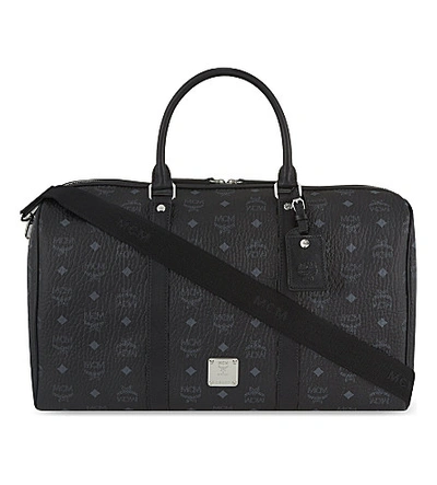 Shop Mcm Visetos Medium Weekend Bag In Black