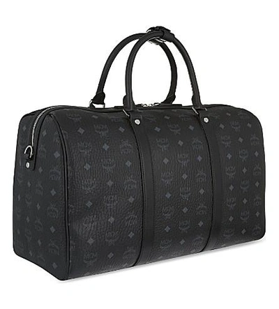 Shop Mcm Visetos Medium Weekend Bag In Black