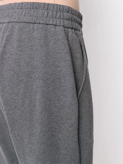 Shop Brunello Cucinelli Tapered-leg Drawstring Track Pants In Grey