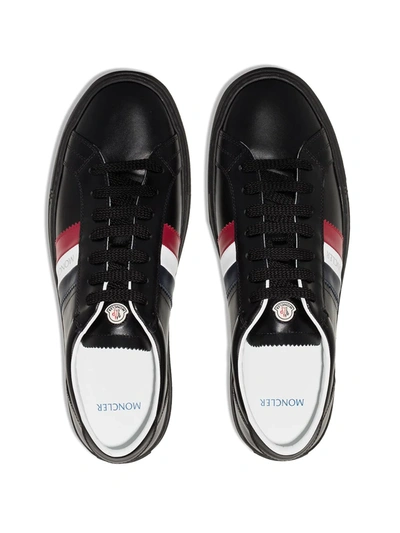 Shop Moncler New Monaco Low-top Sneakers In Black