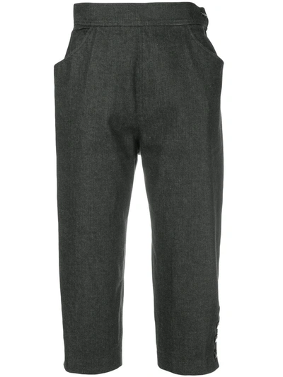 Pre-owned Saint Laurent Cropped Trousers In Grey