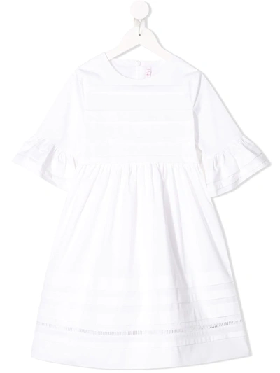 Shop Il Gufo Relaxed Fit Dress In White