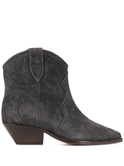 Shop Isabel Marant Dewina Ankle Boots In Grey