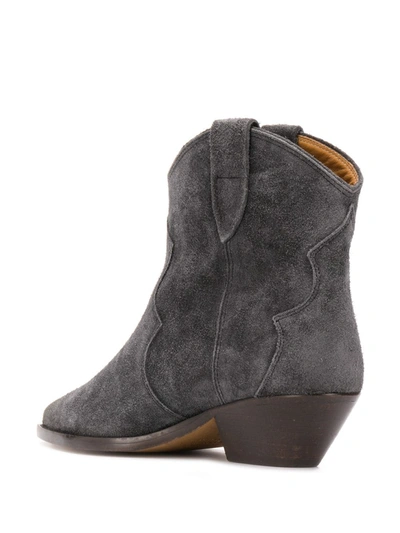 Shop Isabel Marant Dewina Ankle Boots In Grey