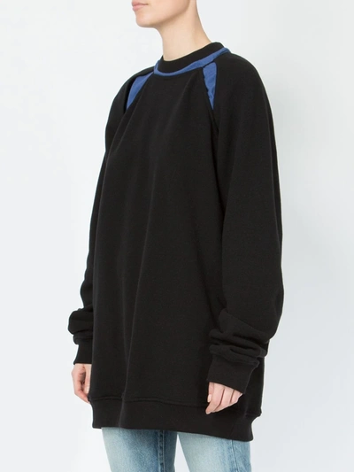 Shop Y/project Crew Neck Sweatshirt In Black