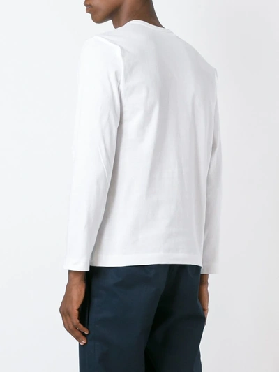 Comme Des Garçons Play Comme Des Gar Ons Play Mens White Cotton T-shirt In White