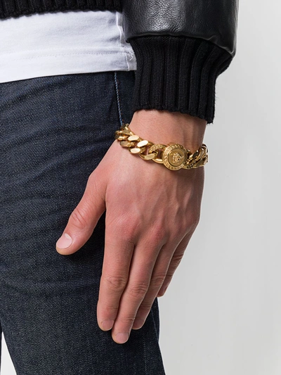 Versace Chain Medusa Bracelet In Metallic