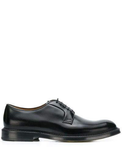 Doucal's Horse Derby Shoes In Black