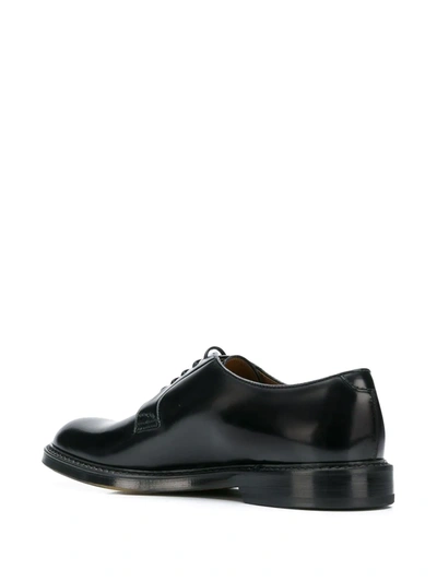 Doucal's Horse Derby Shoes In Black