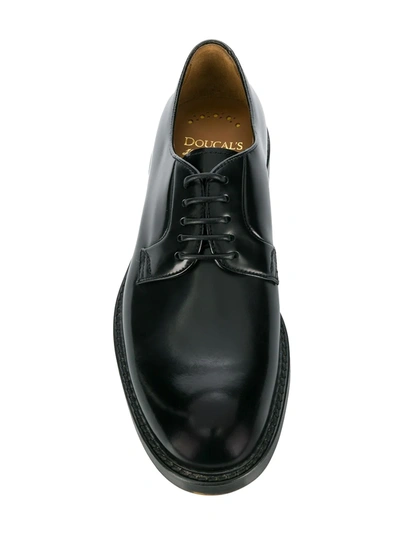 Doucal's Horse Derby Shoes In Black