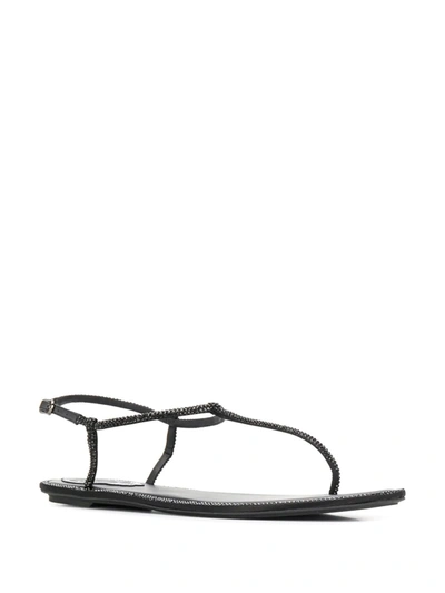 Shop René Caovilla Strapped Sandals In Black