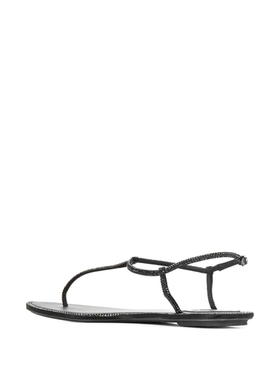 Shop René Caovilla Strapped Sandals In Black