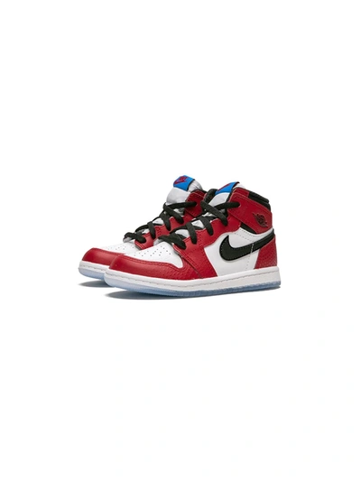 Shop Jordan X Spider-man  1 Retro High Og "origin Story" Sneakers In Red