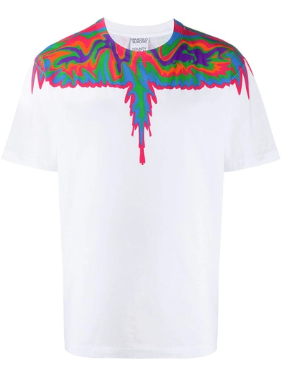 Shop Marcelo Burlon County Of Milan Psychedelic Wings T-shirt In White