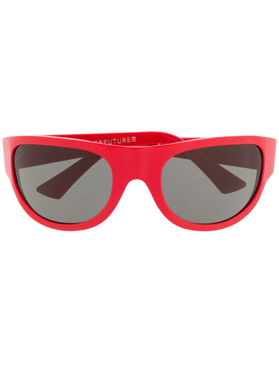 RETROSUPERFUTURE OVERSIZED SUNGLASSES - 红色