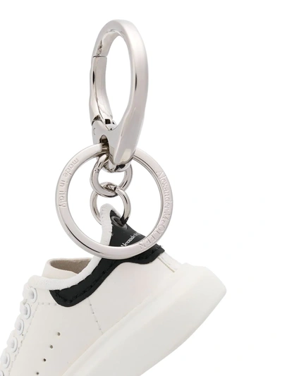 Alexander Mcqueen White Oversized Sneaker Keyring In White