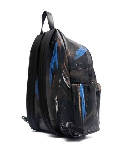 Shop Moschino Logo-print Backpack In Black