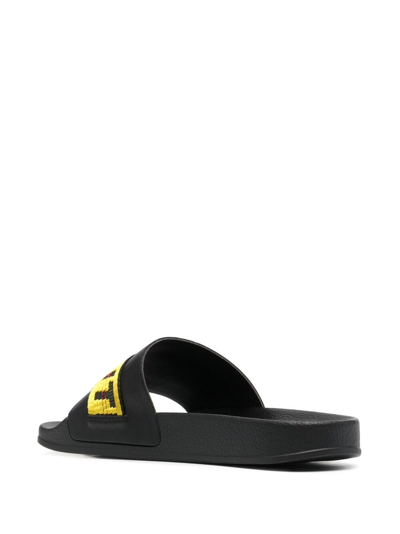 Shop Off-white Industrial Tape Slides In Black ,yellow