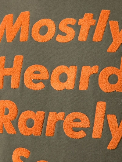 Mostly Heard Rarely Seen Logo Patch Sweatshirt In Green