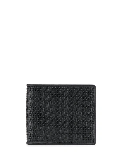 Shop Ermenegildo Zegna Pelletessuta™ Leather Bi-fold Wallet In Black