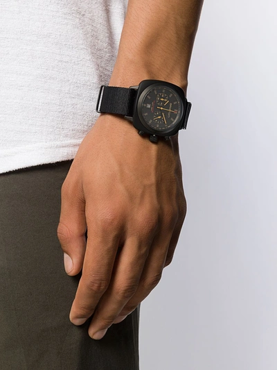 Briston Watches Clubmaster Sport Chrono 42mm In Black