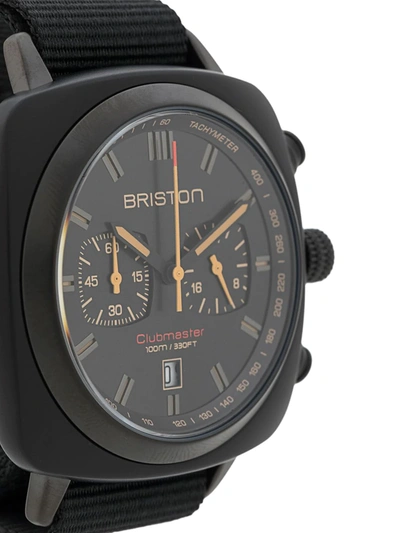 Briston Watches Clubmaster Sport Chrono 42mm In Black