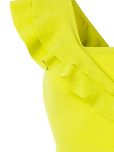 Shop Clube Bossa Siola Ruffle Swimsuit In Yellow