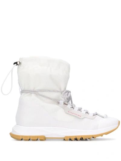 Shop Givenchy Logo Patch High-top Sneakers In White