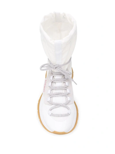 Shop Givenchy Logo Patch High-top Sneakers In White