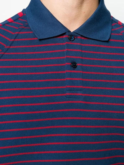 Shop Martine Rose Loose-fit Striped Polo Shirt In Red