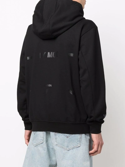 Shop Mcq By Alexander Mcqueen Logo-embroidered Zip-up Hoodie In Black