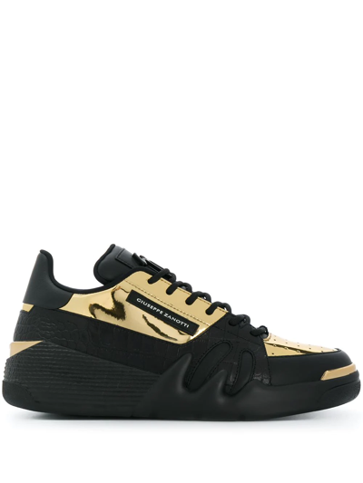 Shop Giuseppe Zanotti Talon Low-top Sneakers In Black