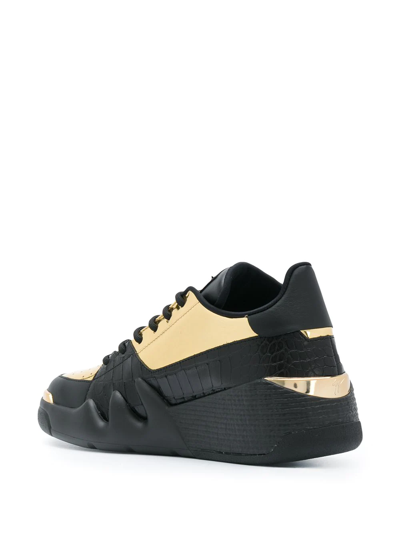 Shop Giuseppe Zanotti Talon Low-top Sneakers In Black
