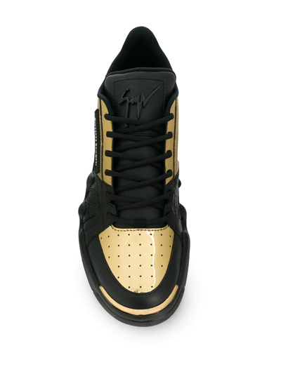 Shop Giuseppe Zanotti Talon Low-top Sneakers In Black
