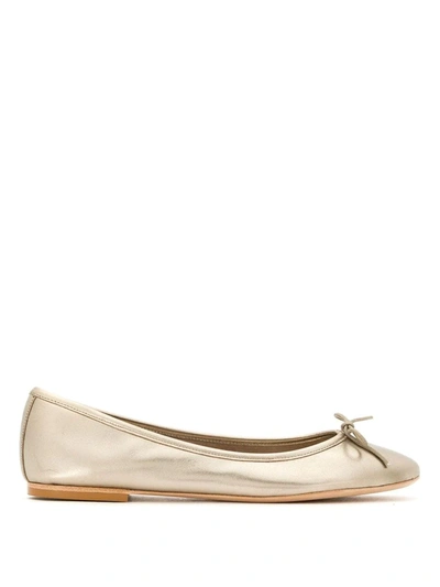 Shop Sarah Chofakian Sarita Leather Ballerinas In Neutrals