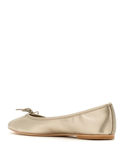 Sarah Chofakian Sarita Leather Ballerinas In Neutrals