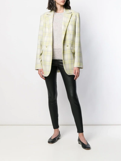 Vince Zipped-detail Stretch-leather Leggings In Black