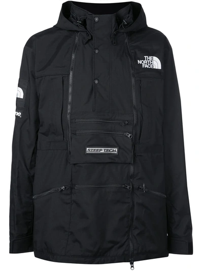 Shop Supreme X The North Face Steep Tech Hooded Jacket In Black