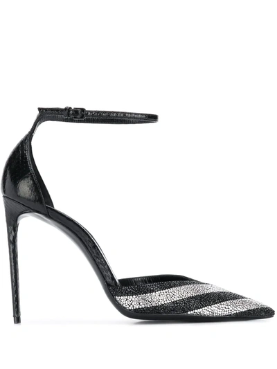 Shop Saint Laurent Zoe 115 Mm Pointed-toe Pumps In Black