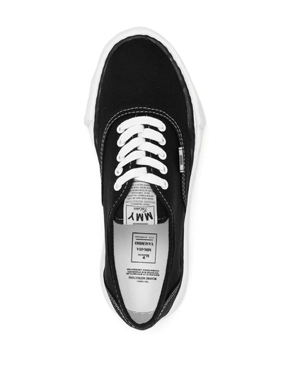 Shop Miharayasuhiro Baker Canvas Low-top Sneakers In Black