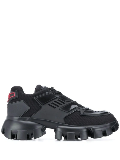 Prada Cloudbust Thunder Sneakers In Black | ModeSens