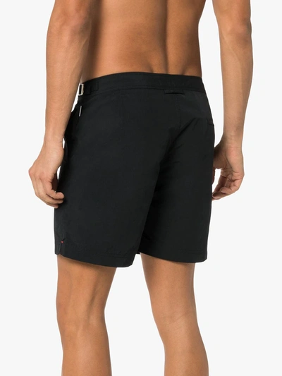 Shop Orlebar Brown Slim-fit Swim Shorts In Black