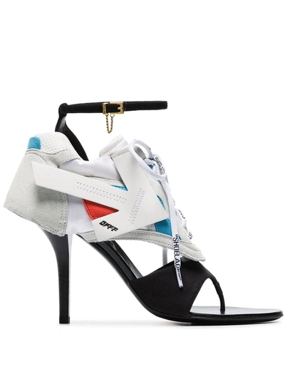 Shop Off-white White Runner 100 Hybrid Leather Sneaker-sandals In Black