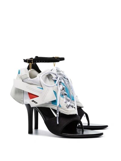 Shop Off-white White Runner 100 Hybrid Leather Sneaker-sandals In Black