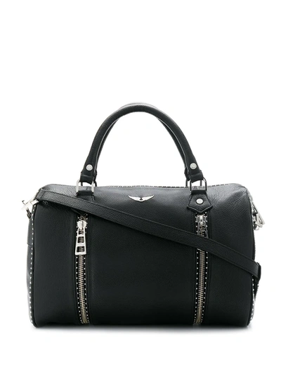 Zadig & Voltaire Medium Sunny Studs Tote Bag In Black | ModeSens