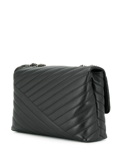 Shop Tory Burch Medium Kira Shoulder Bag In Black